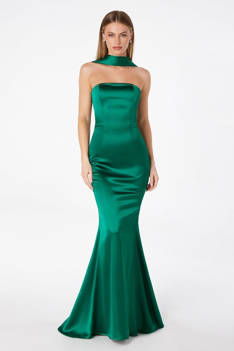 Strapless mermaid dress-6