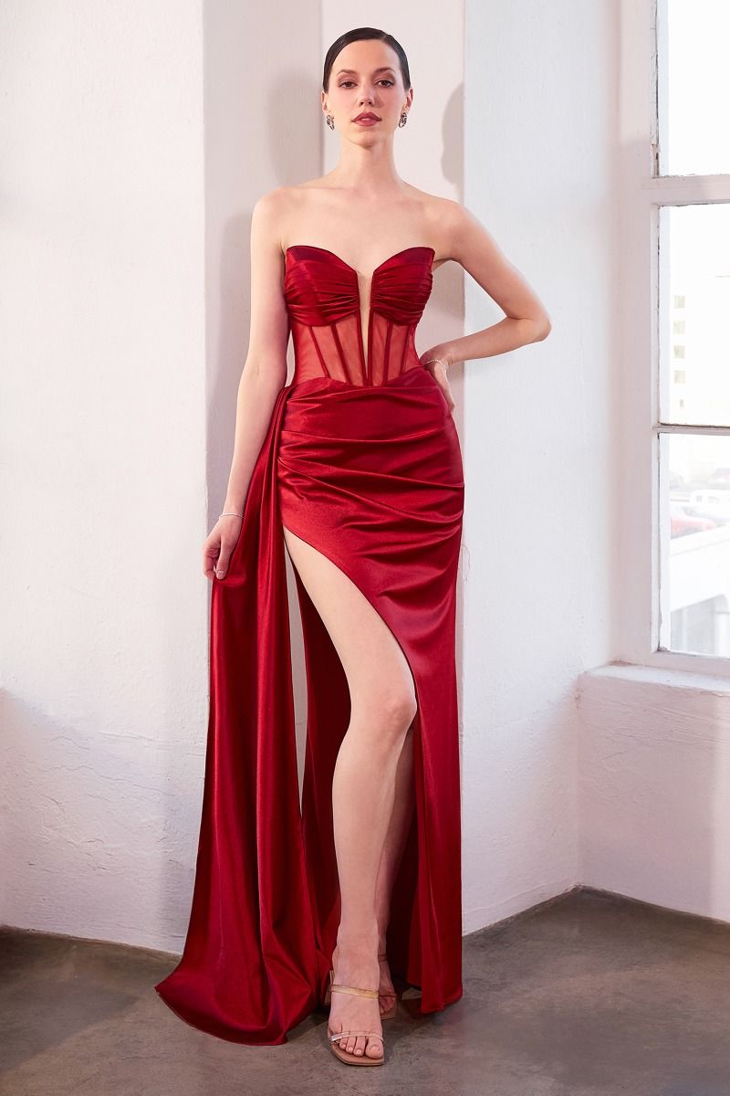 Strapless Fitted Dress-2